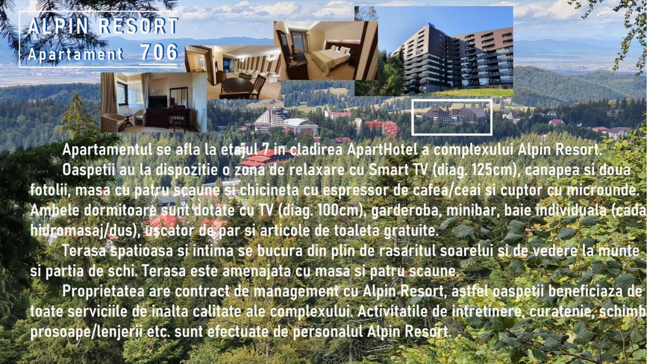 Apartament 2706 Alpin Resort, Etaj 7, โปยานาบราซอฟ ภายนอก รูปภาพ